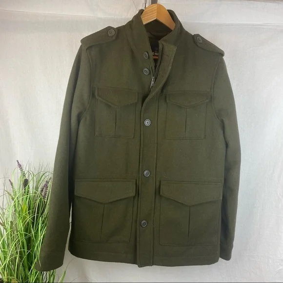 Old Navy Army Green Button Up Utility Military Jacket Coat L